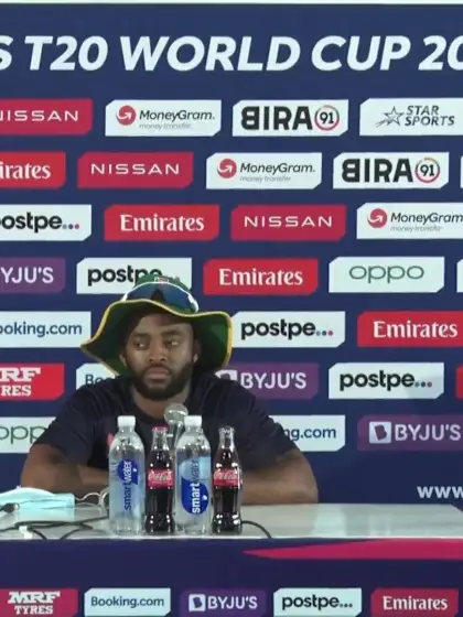 22 October - Abu Dhabi - South Africa Captain Temba Bavuma pre-match press conference