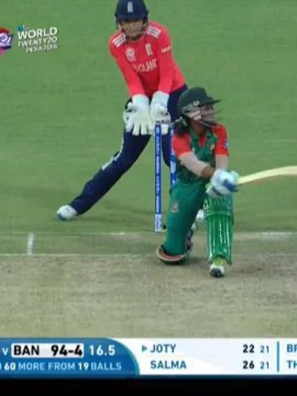 Bangladesh Innings Super Shots v ENG ICC Womens WT20 2016
