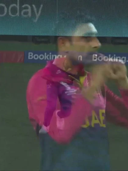Wicket - Chamika Karunaratne - Sri-Lanka v United-Arab-Emirates ICC T20WC 2022