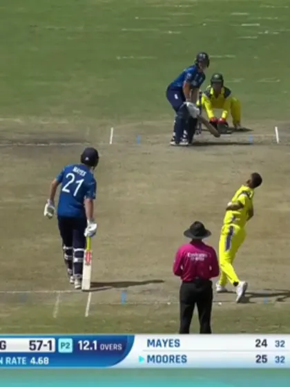 Aryan Sharma traps Joe Moores | U19 CWC 2026