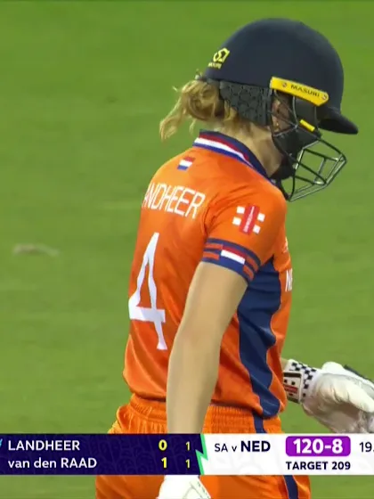 Hannah Landheer - Wicket - South Africa vs Netherlands