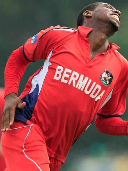 Allan Douglas II of Bermuda reported for suspected illegal bowling action