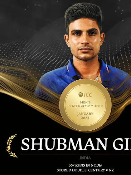 Scrivens and Gill voted ICC Players of the Month for January