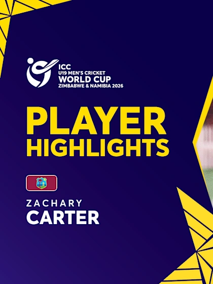 Zachary Carter's blazing ton | Player Highlights | U19 CWC 2026
