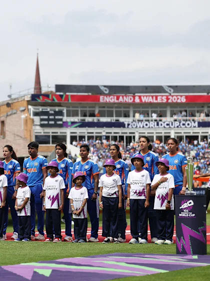 The Indian anthem rings out | Women's T20WC 2026