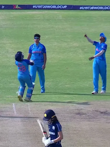 Logo of Wicket-Nayma-Sheikh-India-U19s-Women v Scotland-U19s-Women ICC U19W T20WC 2023