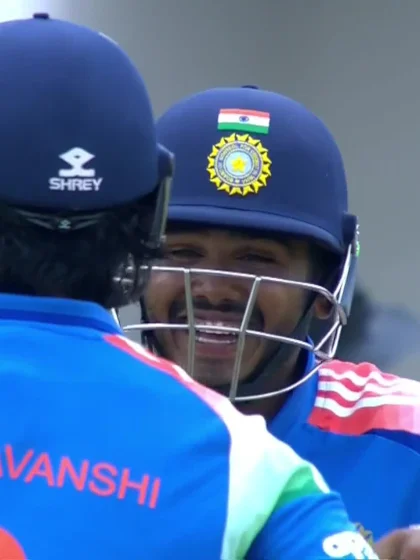 Vaibhav Sooryavanshi with a Six vs. England