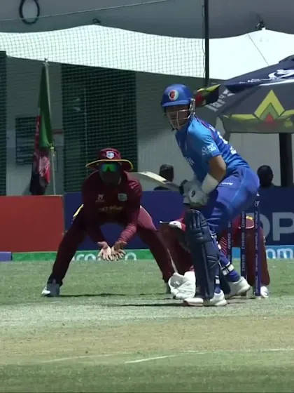 Mahboob Khan with a Four vs. West Indies