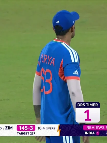 Ryan Burl - Wicket - India vs Zimbabwe