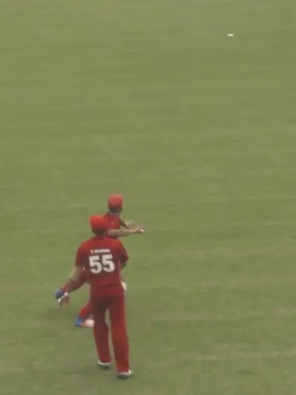 WCL 4 - Denmark fielder saves a boundary