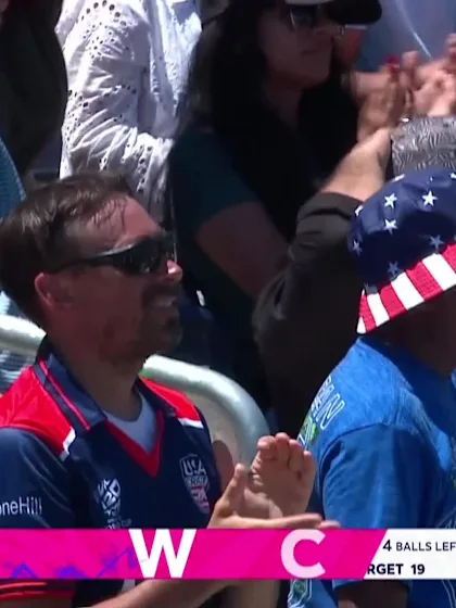 Logo of Iftikhar Ahmed - Wicket - United States of America vs Pakistan