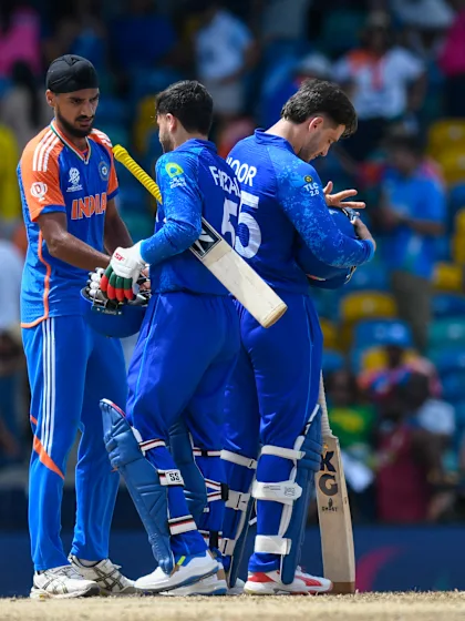 Logo of Arshdeep Singh goes close to bagging hat-trick | AFG v IND | T20WC 2024