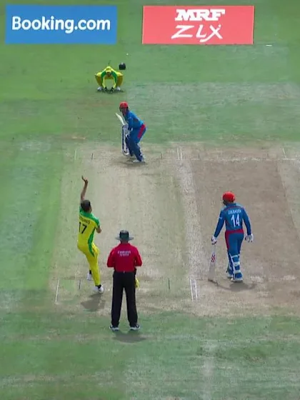 CWC_2019_MATCH4_AFGvAUS_AFG_20.2_NABI_WICKET_ICC