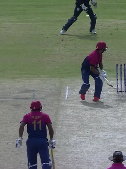 Logo of Basil Hameed - Wicket - USA vs UAE