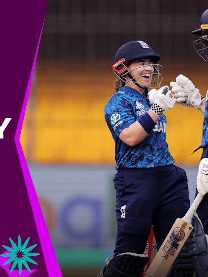 Sutherland strikes after England's powerful start | Powerplay Highlights | CWC25