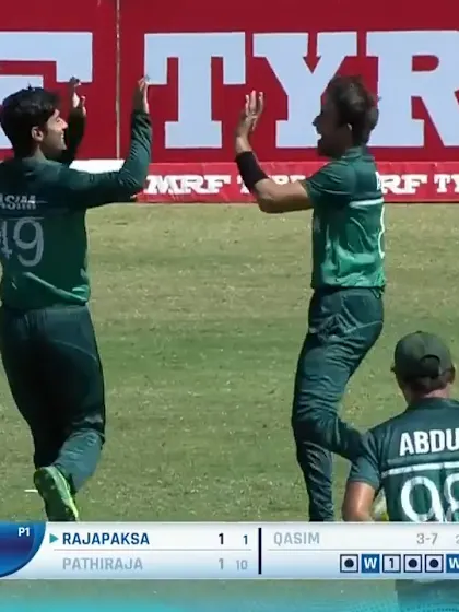 Qasim Akram strikes twice in an over | SL v PAK | ICC U19 Men’s CWC 2022