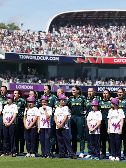 Australia stand tall as they sing the national anthem | Women's T20WC 2026