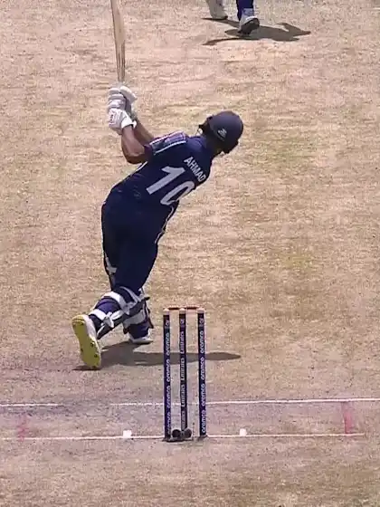 Logo of Uzair Ahmad with a Four vs. Namibia