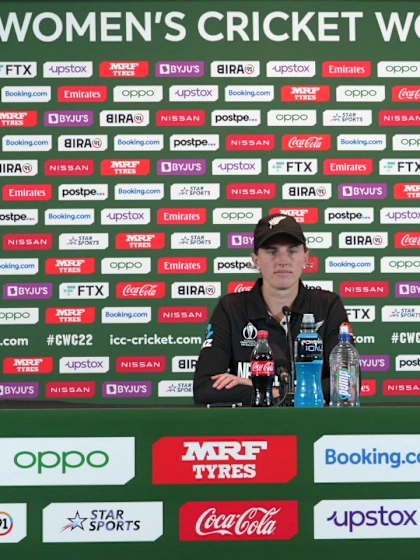 20 March - Auckland - New Zealand player Amy Satterthwaite post-match press conference