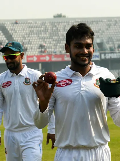 Mehidy Hasan in the top 20 for the first time in his career