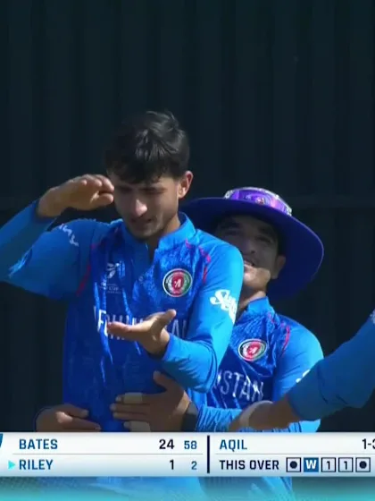Olly Riley - Wicket - Afghanistan vs Ireland