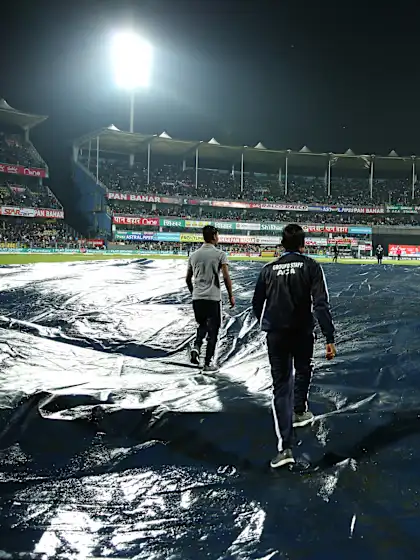 Damp patches on the pitch forces abandonment of first T20I of the year
