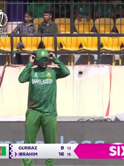 Ibrahim Zadran - Six - Bangladesh vs Afghanistan