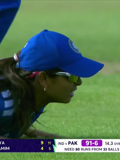 Rameen Shamim - Wicket - India vs Pakistan