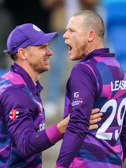 Logo of Explosive all-rounder Michael Leask leading attack for Scotland | T20WC 2022