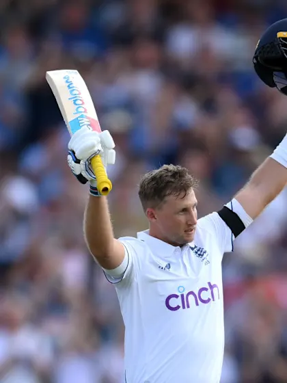 Joe Root ends eight-year wait for Ashes century as England declare on day one