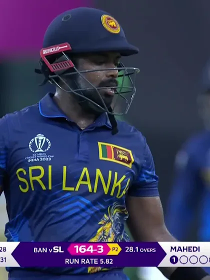 Logo of Charith Asalanka - Wicket - Bangladesh vs Sri Lanka