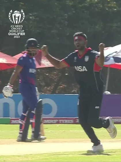 Logo of Mahammad Asif Sheikh - Wicket - Nepal vs USA