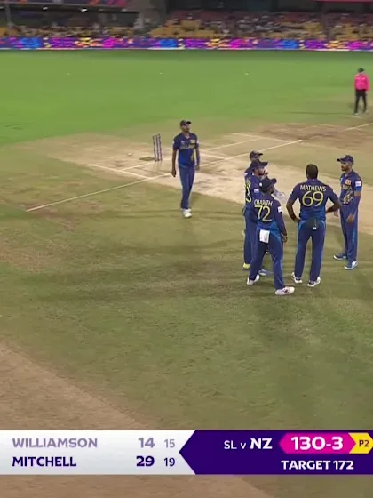 Logo of Kane Williamson - Wicket - New Zealand vs Sri Lanka