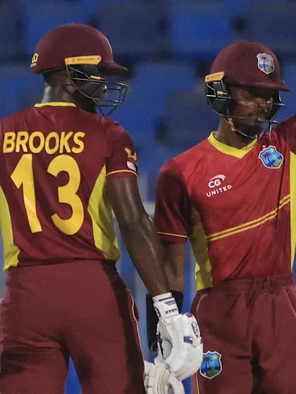 Logo of West Indian Athanaze smashes joint-fastest fifty on ODI debut