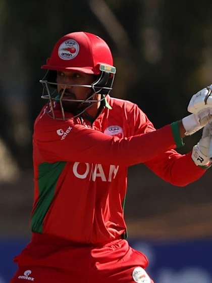 Logo of Serious health scare not enough to slow Oman 'warrior' Aqib Ilyas | CWC23 Qualifier