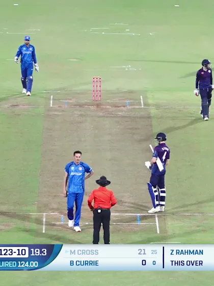 Matthew Cross - Wicket - Afghanistan vs Scotland