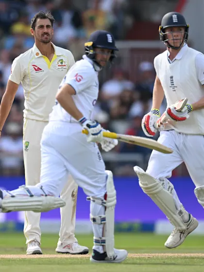 Record-breaking stand between Zak Crawley and Joe Root give England the edge