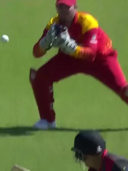 Ashfaq Ahmed caught behind off Chatara for 10