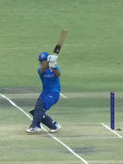 Uzairullah Niazai with a Four vs. South Africa