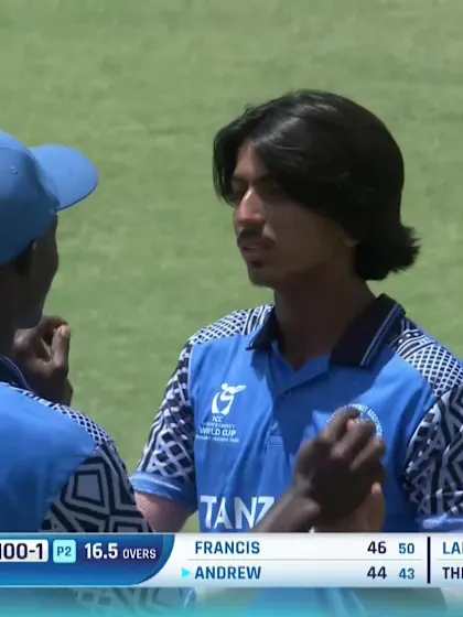 J Andrew with a Batting vs. Tanzania