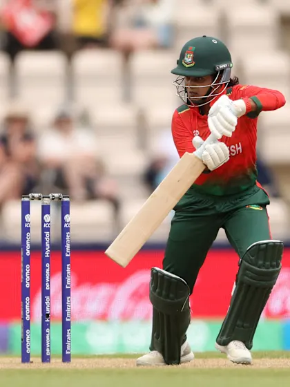 Nigar Sultana lifts it over the infield for a boundary | Women's T20WC 2026
