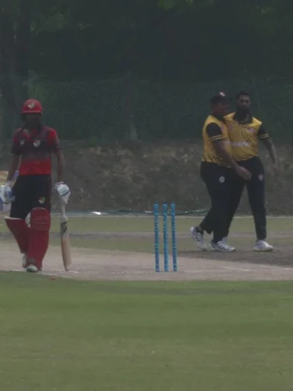 ICC CWC Challenge Group A – MAL v SIN: Mogan bowled Rohan for a first-ball duck
