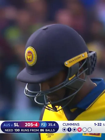 Logo of CWC19: SL v AUS - Mathews strangled down the leg-side