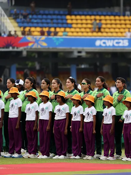 Pakistan players sing national anthem with pride | CWC25
