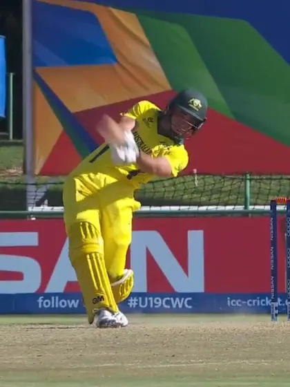 ICC U19 CWC: IND v AUS – Fanning sends Veer over the ropes