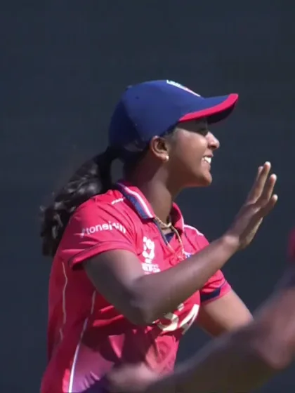 Logo of E Wolland with a Batting vs USA Women Under-19