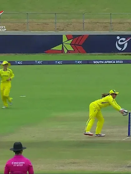 Logo of Wicket-Rashmika-Sewwandi-Australia-U19s-Women v Sri-Lanka-U19s-Women ICC U19W T20WC 2023