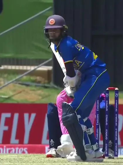 Dimantha Mahavithana with a Four vs. Japan