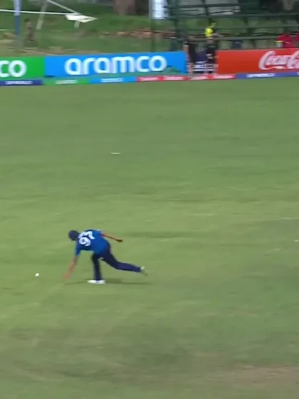 M Chaplin with a Four vs. England