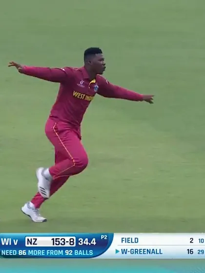 ICC U19 CWC: WI v NZ – Highlights of Ashmead Nedd's 3/33